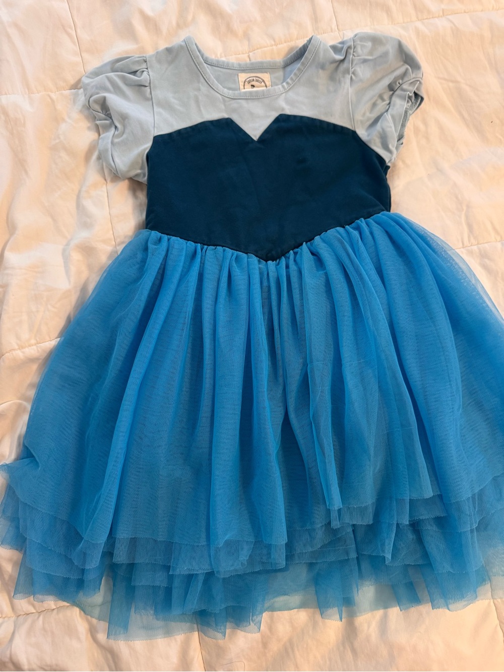 Taylor Joelle Little Mermaid-Inspired Blue Layered Tulle Dress - Picture 8 of 13